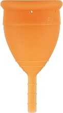 Менструальна чаша, модель 1, помаранчева - Lunette Reusable Menstrual Cup Orange Model 1 — фото N1