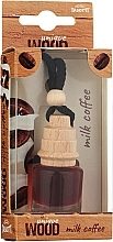 Парфумерія, косметика Автомобільний ароматизатор "Milk Coffee" - Tasotti Wood