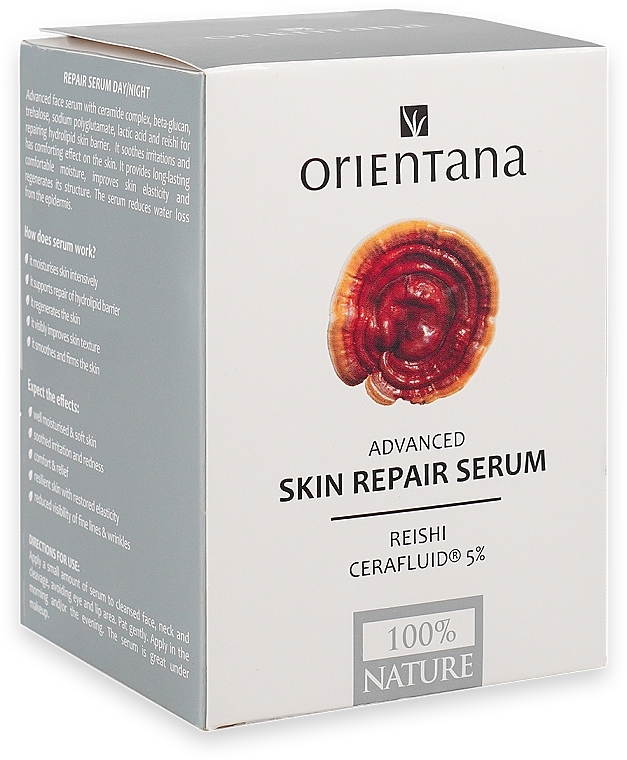 Сироватка для обличчя - Orientana Advanced Skin Repair Serum Reishi Cerafluid 5% — фото N1