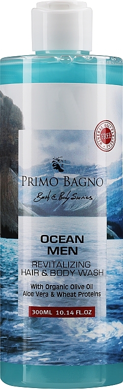Мужской гель для мытья волос и тела - Primo Bagno Ocean Men Hair & Body Wash — фото N1