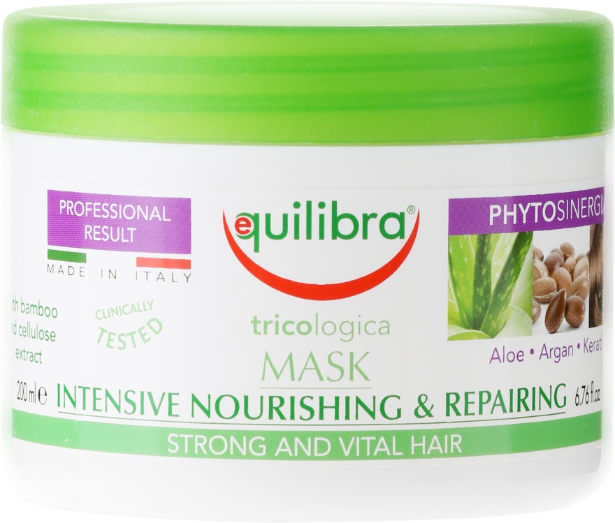 Маска для волос интенсивно питающая и восстанавливающая - Equilibra Tricologica Intensive Nourishing & Repairing Mask