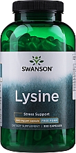 Пищевая добавка "L-Лизин", 500 мг - Swanson L-Lysine 500mg Free-Form  — фото N1