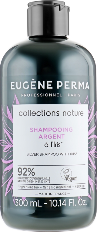 Шампунь "Серебряный" для осветлённых, мелированных и седых волос - Eugene Perma Collections Nature Shampooing Argent — фото N1