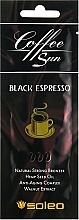 Парфумерія, косметика Крем для засмаги в солярії з подвійним екстрактом кави та маслом ши - Soleo Coffee Sun Black Espresso Natural Strong Bronzer (пробник)