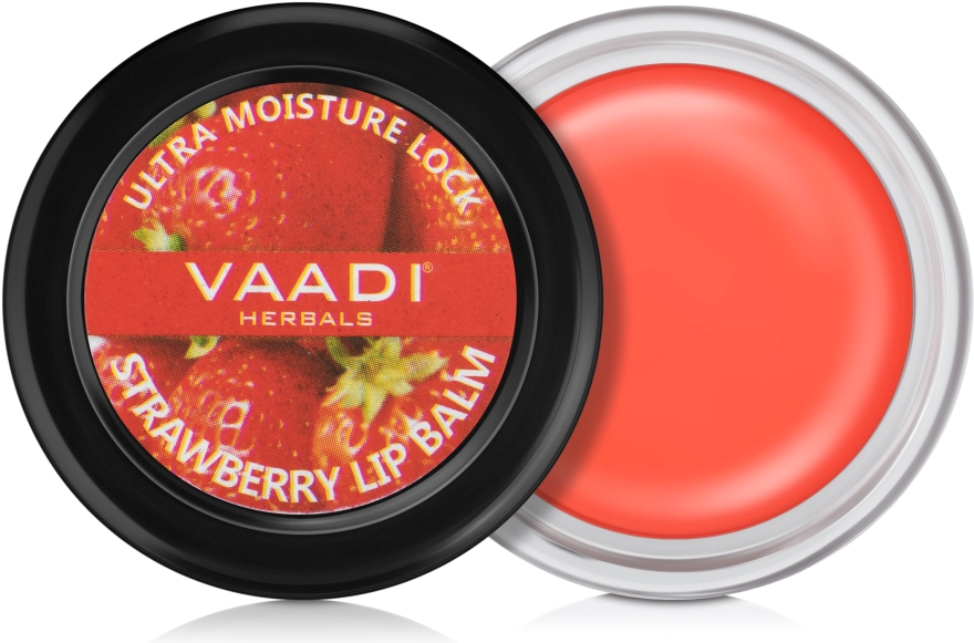 Бальзам для губ с клубникой - Vaadi Herbals Strawberry lip Balm — фото N1