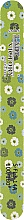 Духи, Парфюмерия, косметика Пилка S-FL3-14A с наждачным напылением, прямая, зеленая с ромашками - Lady Victory