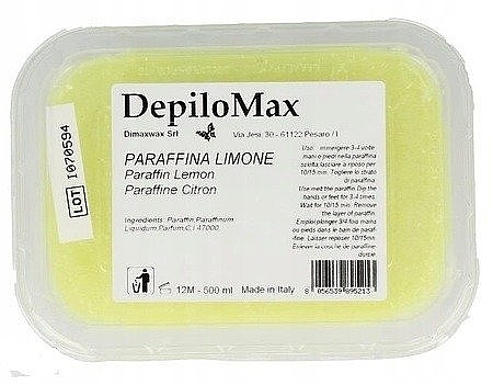 Косметичний парафін "Лимон" - DimaxWax DepiloMax Parafin Lemon — фото N1