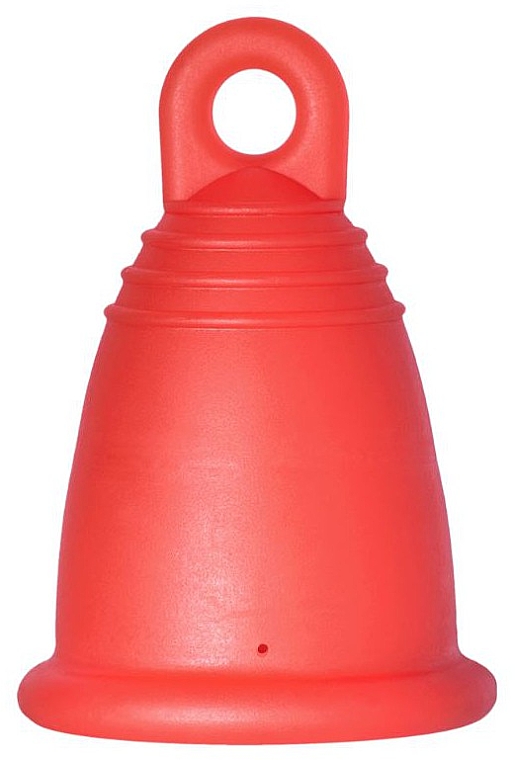 Менструальная чаша с петлей, размер L, красная - MeLuna Classic Menstrual Cup Ring — фото N1