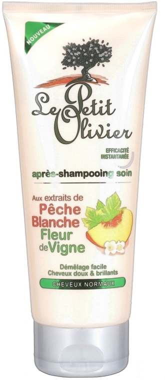 Кондиціонер для нормального волосся - Le Petit Olivier Peach Grapevine Flower Apres-Shampooing Soins — фото N1