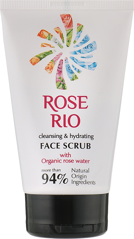 Очищувальний і зволожувальний скраб для обличчя - Rose Rio — фото N1