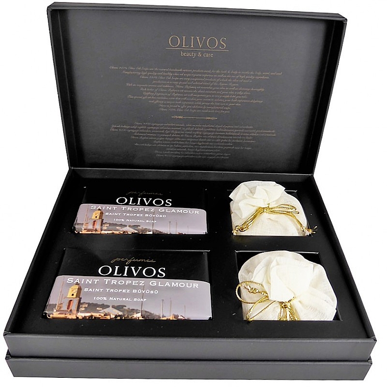 Набір - Olivos Perfumes Soap Saint Tropez Glamour Gift Set (soap/2*250g + soap/2*100g) — фото N1