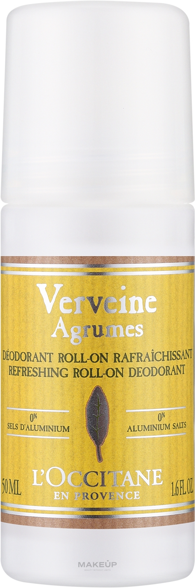 Кульковий дезодорант - L'Occitane Verveine Citrus Verbena Deodorant — фото 50ml