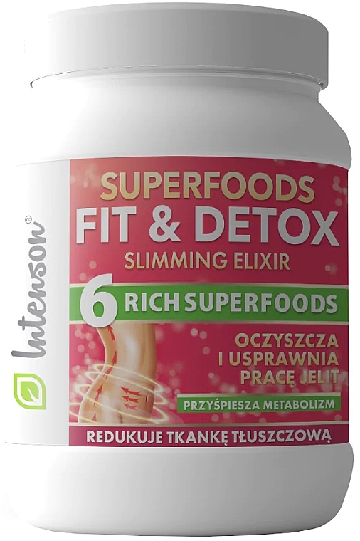 Еліксир для схуднення, 400 г - Intenson Superfoods Fit & Detox Slimming Elixir — фото N1