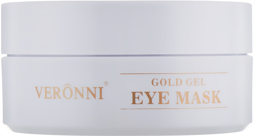 Омолаживающие гидрогелевые патчи для кожи под глазами с золотом и гиалуроновой кислотой и коллагеном - Veronni Gold Gel Eye Mask — фото N4