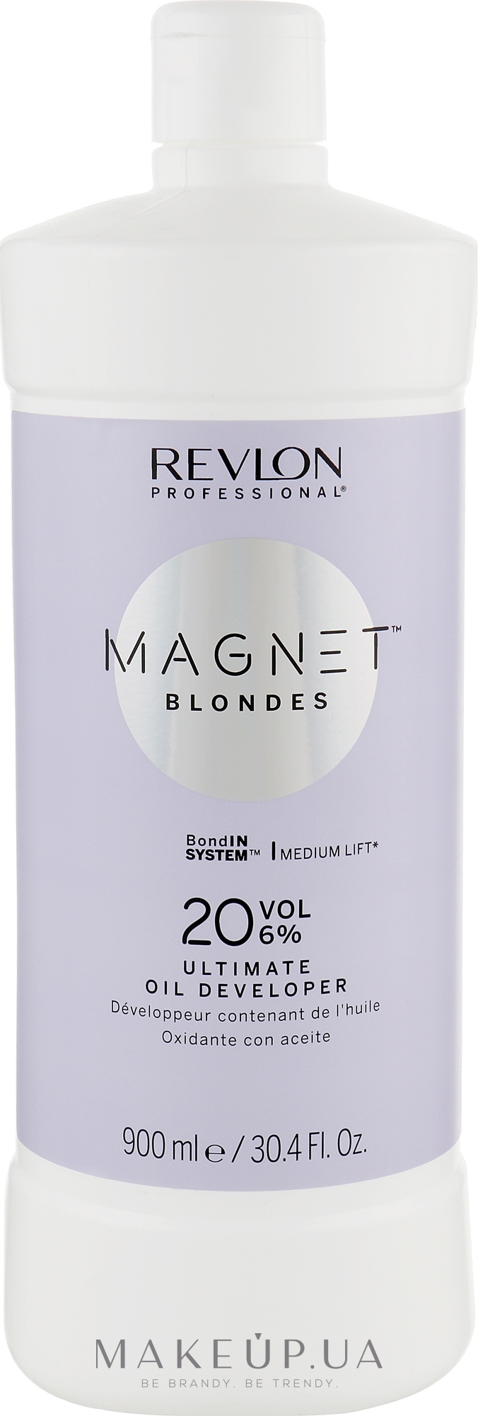 Крем-пероксид с добавлением масла 20 Vol. 6% - Revlon Professional Magnet Blondes Ultimate Oil Developer — фото 900ml