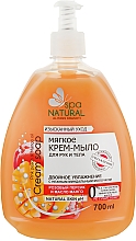 Мягкое крем-мыло для рук и тела "Персик и манго" - Natural Spa — фото N2
