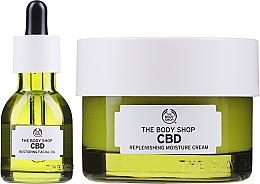 Набор - The Body Shop CBD Skincare & Chill Gift Set (cr/50ml + f/oil/30ml) — фото N2