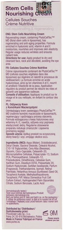 Живильний крем зі стовбуровими клітинами - Purles 121 Stem Cells Nourishing Cream — фото N3