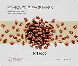 Парфумерія, косметика Гідрогелева маска для обличчя з екстрактом кави - Kiko Milano Energizing Face Mask