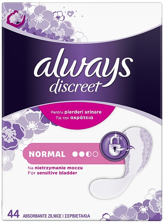 Гігієнічні прокладки, 44 шт. - Always Discreet Normal — фото N1
