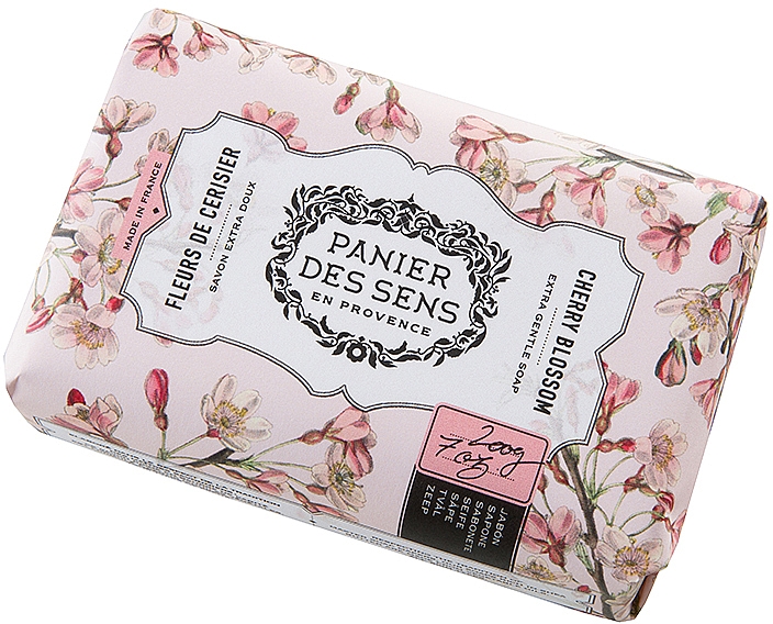 Экстра-нежное мыло масло ши "Цветок Вишни" - Panier Des Sens Extra Gentle Natural Soap with Shea Butter Cherry Blossom — фото N1