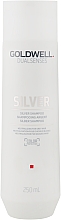 Корректирующий шампунь для седых и светлых волос - Goldwell Dualsenses Silver — фото N1