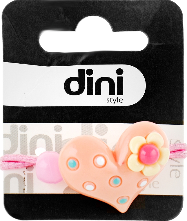 Резинка для волосся "Серце", d-012 - Dini Kids