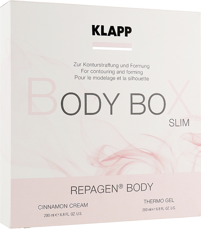 Набор для тела - Klapp Repagen Body Box Slim (exf/200ml + lot/200ml) — фото N1