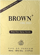 Духи, Парфюмерия, косметика Fragrance World Brown Orchid Gold Edition - Набор (edp/80ml + spray/50ml)