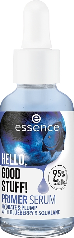 Праймер-сыворотка для лица - Essence Hello, Good Stuff! Primer Serum Hydrate & Plump Blueberry & Squalane — фото N1