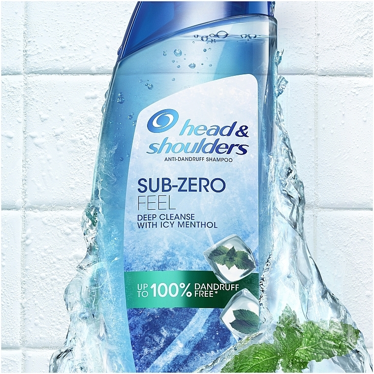 Шампунь проти лупи - Head & Shoulders Sub Zero Feel Deep Clean Ice Menthol Dandruff Shampoo — фото N3