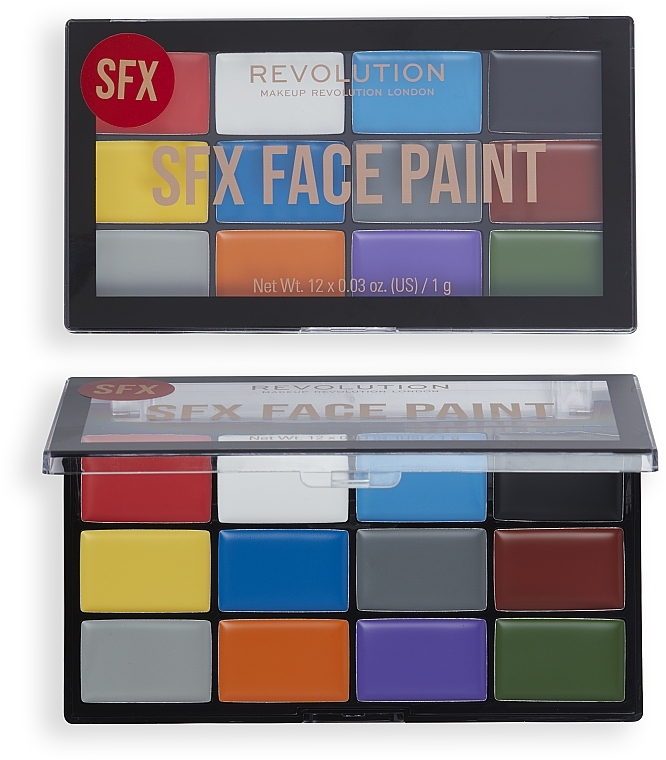 Палітра фарб для обличчя - Makeup Revolution Creator SFX Face Paint Palette — фото N1