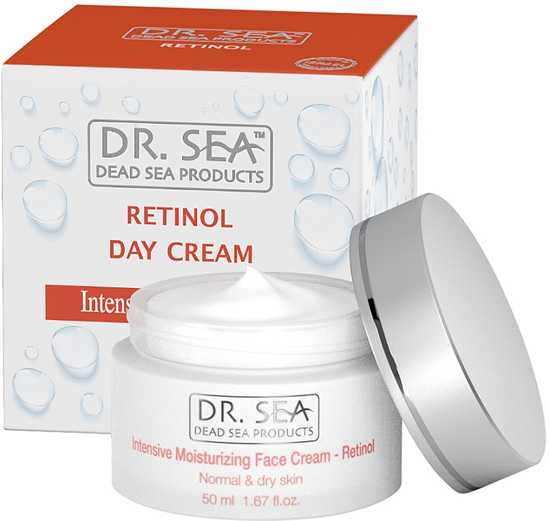 Интенсивный увлажняющий крем для лица с ретинолом для нормальной и сухой кожи - Dr. Sea Intensive Moisturizing Face Cream With Retinol For Normal And Dry Skin — фото N1
