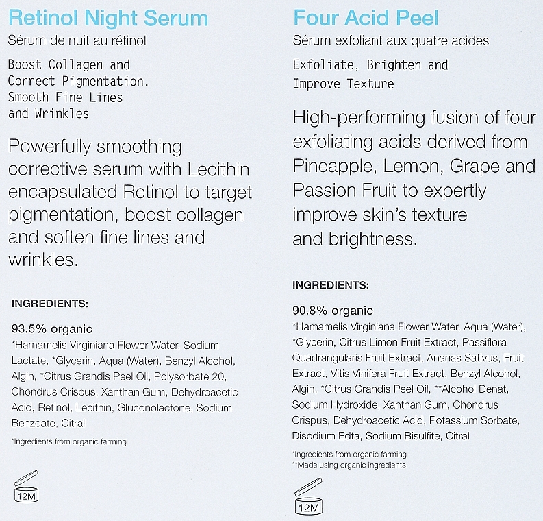 Набір для догляду за шкірою обличчя - The Organic Pharmacy Night Renew Glow Kit (ser/2x30ml) — фото N3