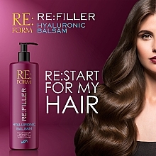 Гіалуроновий бальзам для об'єму і зволоження волосся - Re:form Re:filler Hyaluronic Balm — фото N7