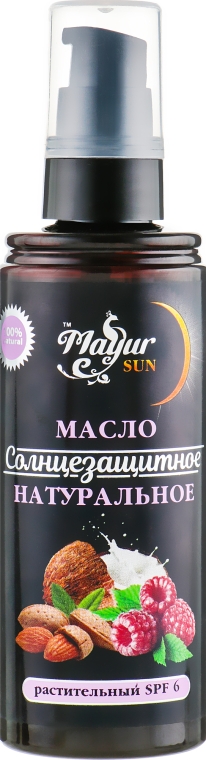 Олія сонцезахисна натуральна, з природним SPF-6 - Mayur Sun Oil — фото N1