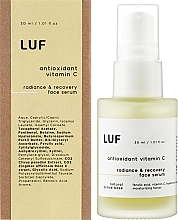 УЦЕНКА Антиоксидантная сыворотка с витамином С и феруловой кислотой - Luff Radiance & Recovery Face Serum * — фото N2