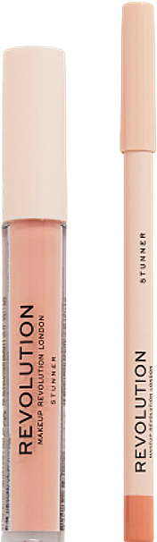 Набор для макияжа губ - Makeup Revolution Lip Contour Kit Stunner (lip/gloss/3ml + lip/pencil/1g) — фото N2