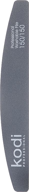 Пилка для ногтей "Полумесяц" 150/150, черная - Kodi Professional — фото N1