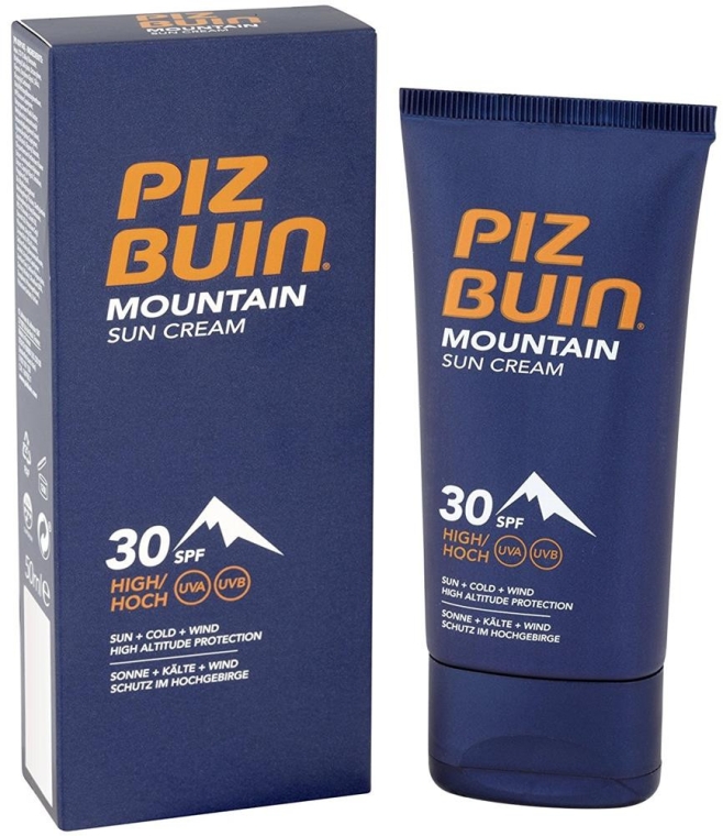 Захисний крем для обличчя - Piz Buin Mountain Sun Cream SPF30 — фото N1