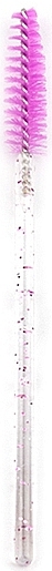 Одноразовые щеточки для ресниц и бровей, прозрачно-фиолетовые - Lewer — фото N1