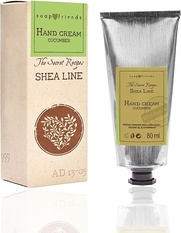 Крем для рук "Огірок" - Soap&Friends Shea Line Hand Cream Cucumber — фото N1