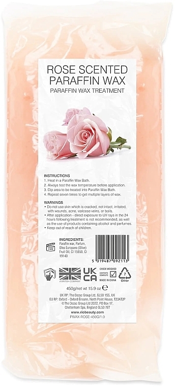 Парафіновий віск «Троянда» - Rio Paraffin Wax Block Rose — фото N1