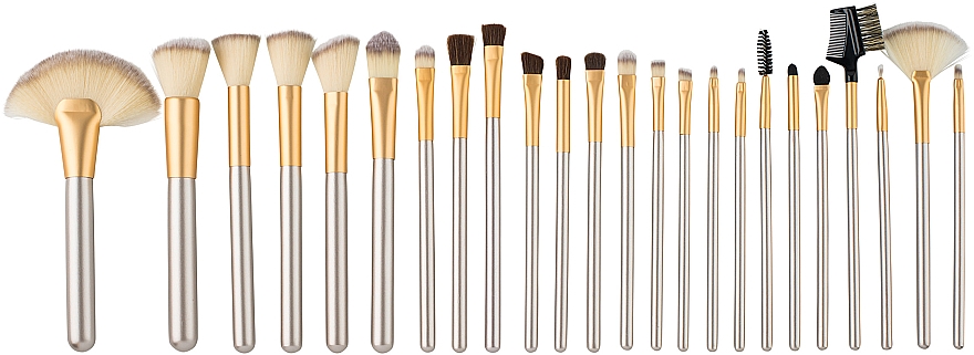 Набор кистей для макияжа в футляре, 24 шт - Zoe Ayla Cosmetics Professional Make-Up Brush Set — фото N2