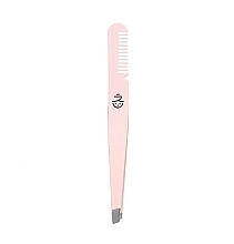 Пинцет для бровей - Miin Korean Cosmetics Eyebrow Tweezer With Comb  — фото N1