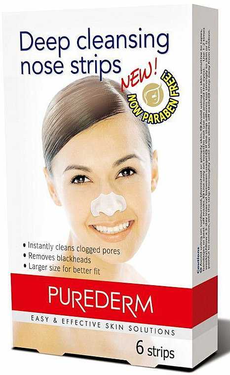 Очищающие полоски для носа - Purederm Deep Cleansing Nose Pore Strips — фото N1