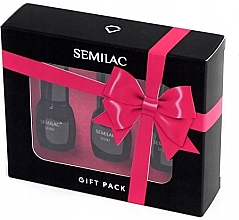 Духи, Парфюмерия, косметика Набор - Semilac Gift Pack (nail/polish/3ml+ top/3ml + base/3ml)