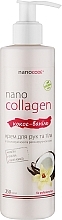 Крем для рук та тіла "Кокос та ваніль" - NanoCode NanoCollagen — фото N3