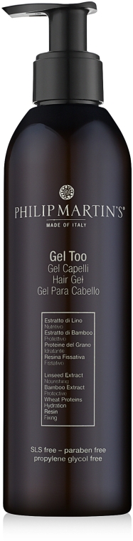 Гель для сильной фиксации волос - Philip Martin's Gel Too — фото N2