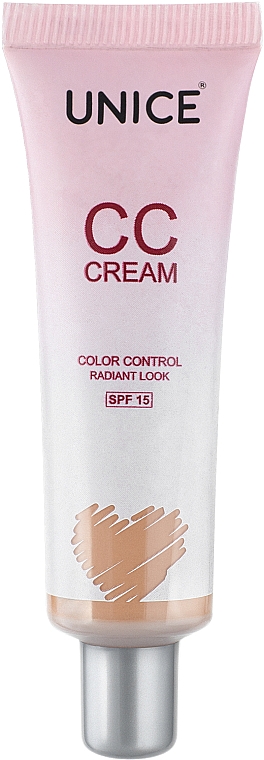CC крем - Unice CC Cream Color Control Radiant Look — фото N1